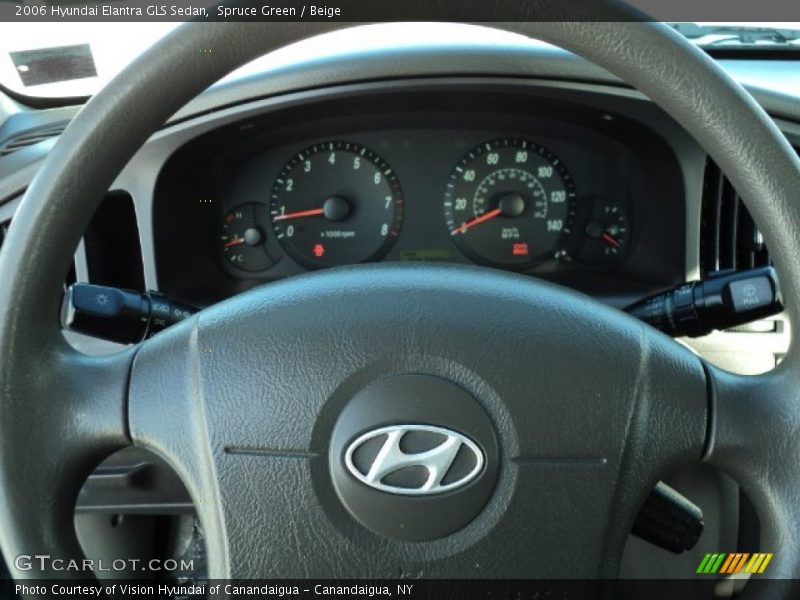 Spruce Green / Beige 2006 Hyundai Elantra GLS Sedan