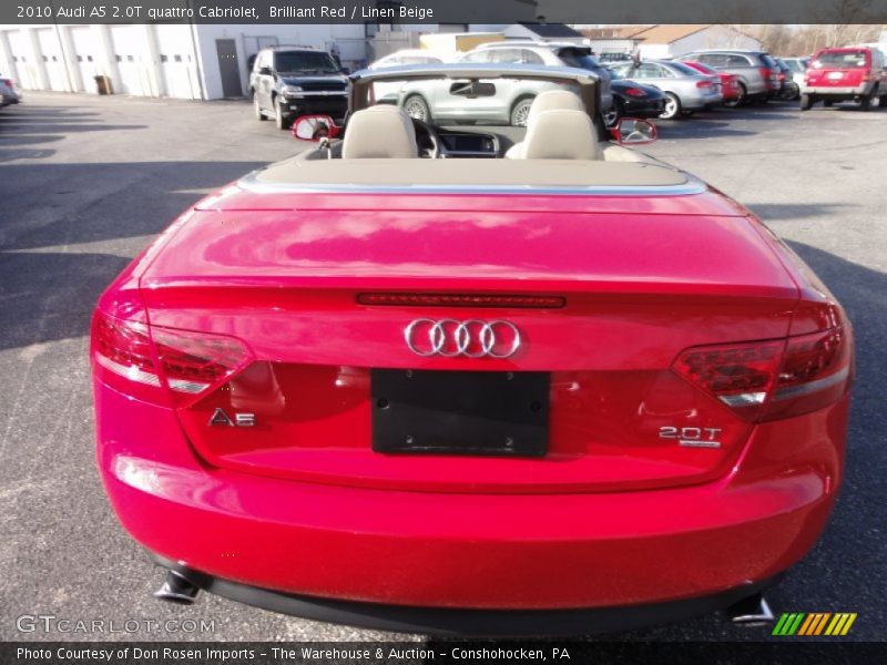 Brilliant Red / Linen Beige 2010 Audi A5 2.0T quattro Cabriolet