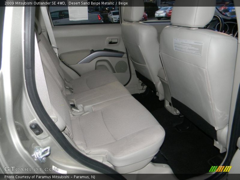 Desert Sand Beige Metallic / Beige 2009 Mitsubishi Outlander SE 4WD