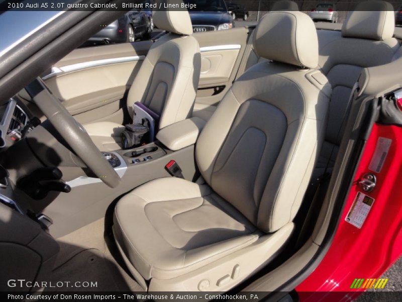  2010 A5 2.0T quattro Cabriolet Linen Beige Interior