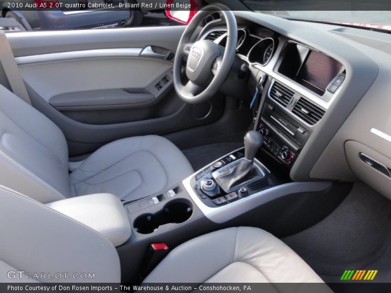 Brilliant Red / Linen Beige 2010 Audi A5 2.0T quattro Cabriolet