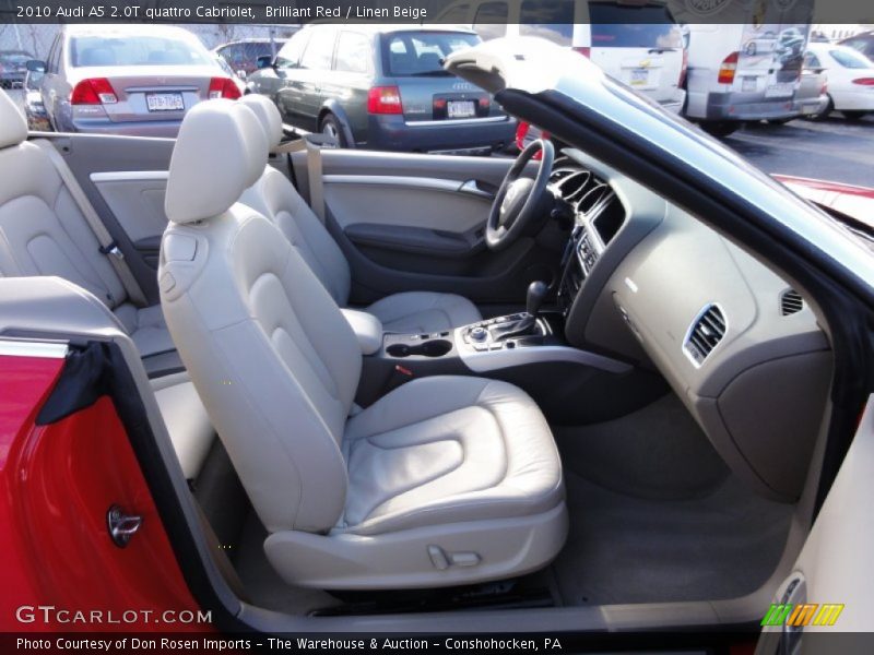 Brilliant Red / Linen Beige 2010 Audi A5 2.0T quattro Cabriolet