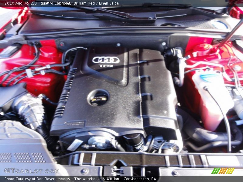  2010 A5 2.0T quattro Cabriolet Engine - 2.0 Liter FSI Turbocharged DOHC 16-Valve VVT 4 Cylinder