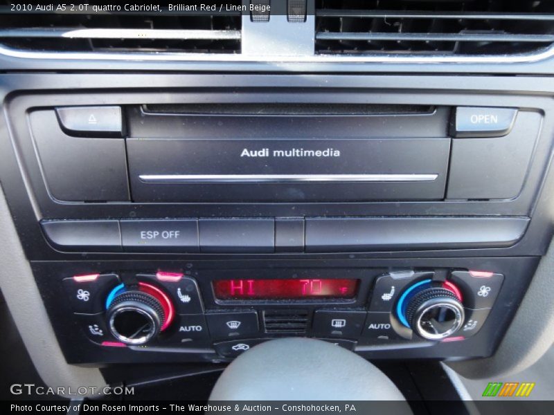 Brilliant Red / Linen Beige 2010 Audi A5 2.0T quattro Cabriolet