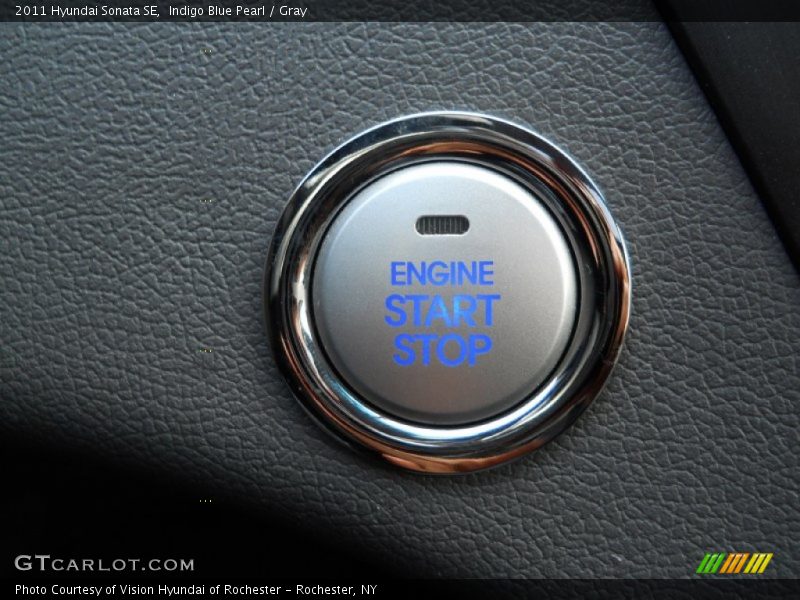 Indigo Blue Pearl / Gray 2011 Hyundai Sonata SE
