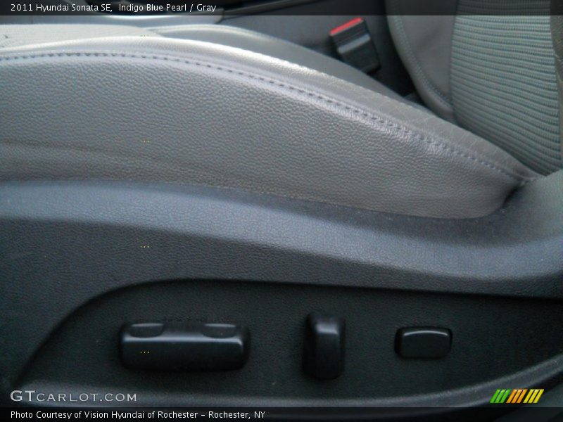 Indigo Blue Pearl / Gray 2011 Hyundai Sonata SE
