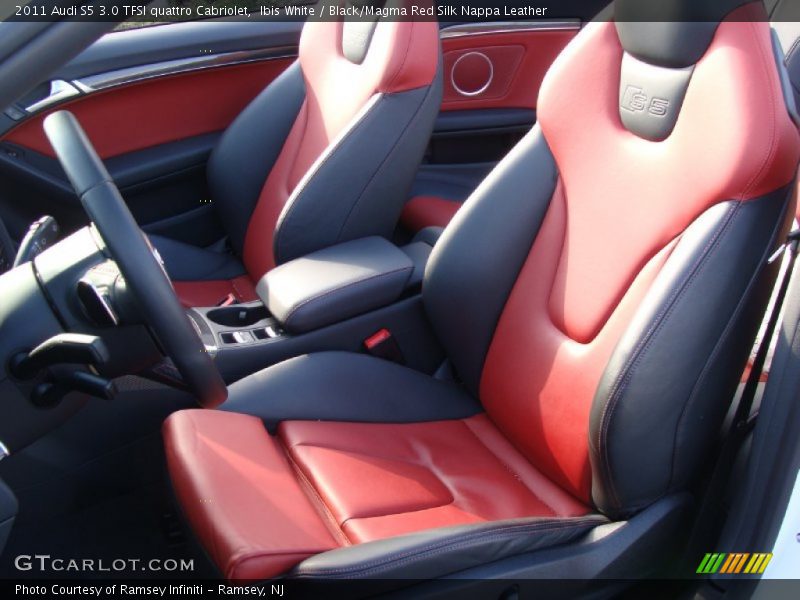  2011 S5 3.0 TFSI quattro Cabriolet Black/Magma Red Silk Nappa Leather Interior