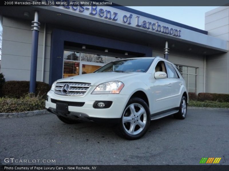 Arctic White / Macadamia 2008 Mercedes-Benz ML 350 4Matic