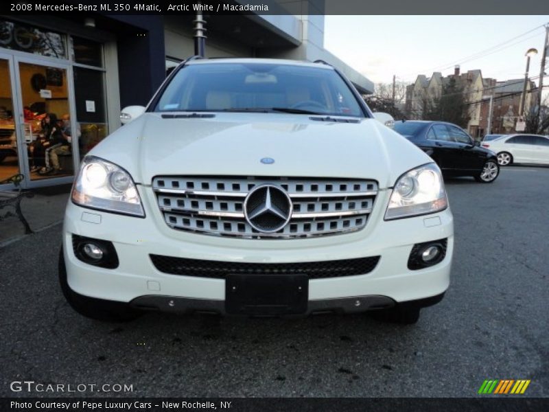 Arctic White / Macadamia 2008 Mercedes-Benz ML 350 4Matic