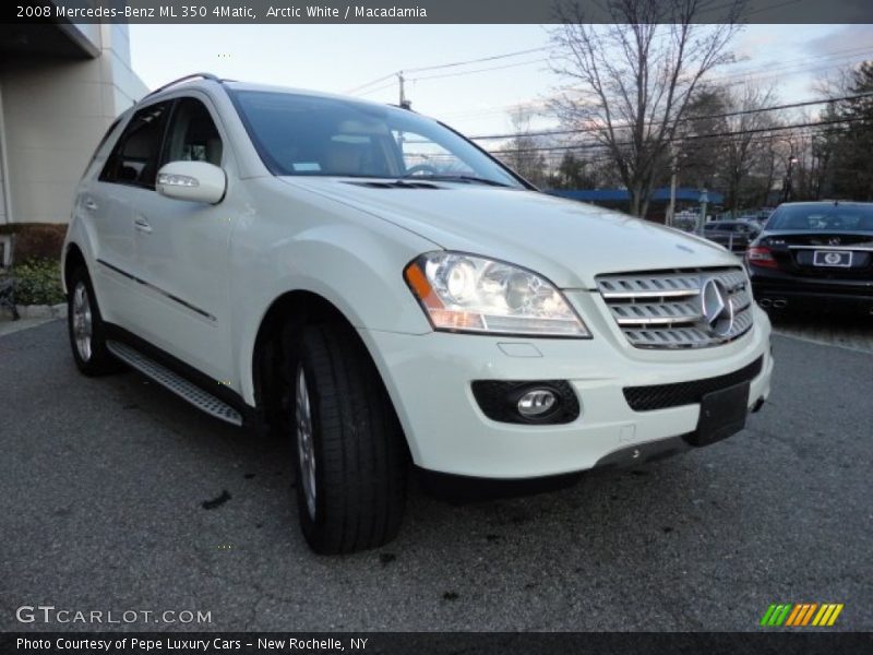 Arctic White / Macadamia 2008 Mercedes-Benz ML 350 4Matic