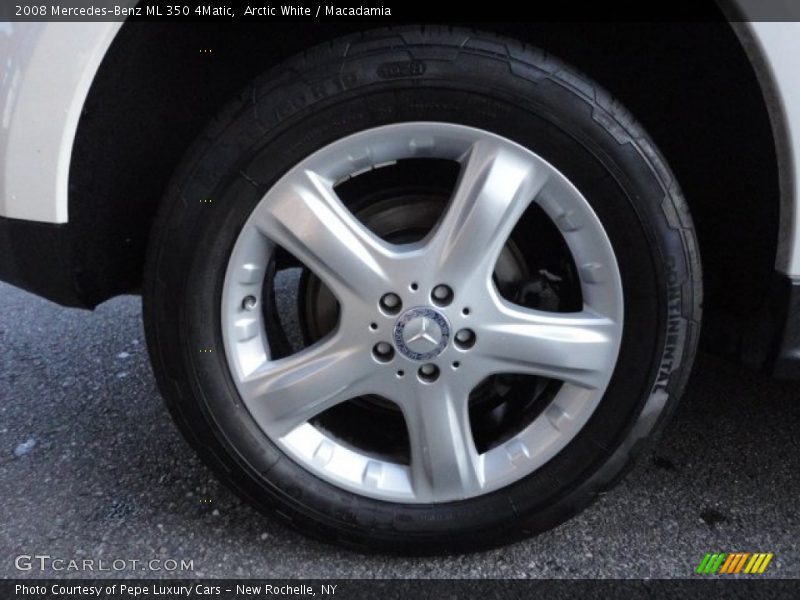 Arctic White / Macadamia 2008 Mercedes-Benz ML 350 4Matic
