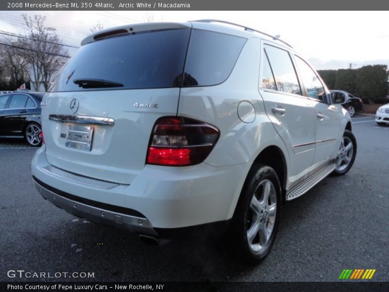 Arctic White / Macadamia 2008 Mercedes-Benz ML 350 4Matic