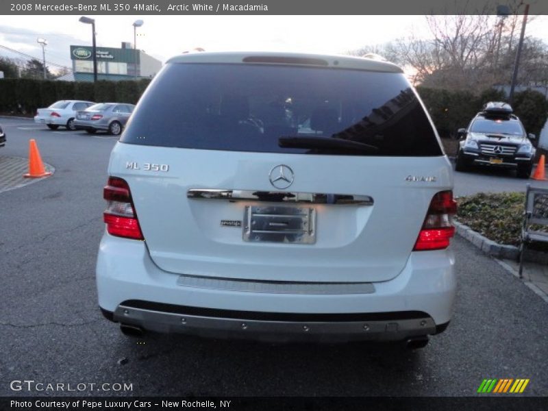 Arctic White / Macadamia 2008 Mercedes-Benz ML 350 4Matic