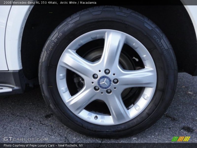 Arctic White / Macadamia 2008 Mercedes-Benz ML 350 4Matic