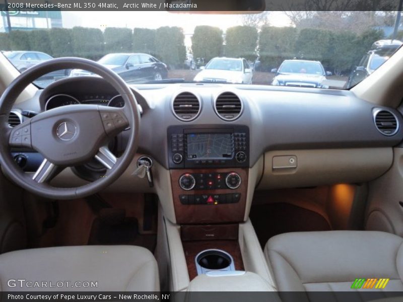 Arctic White / Macadamia 2008 Mercedes-Benz ML 350 4Matic