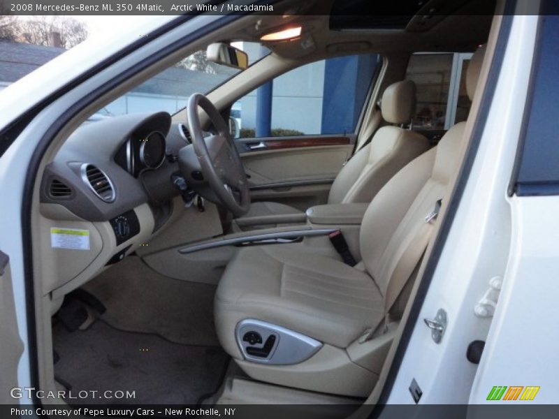 Arctic White / Macadamia 2008 Mercedes-Benz ML 350 4Matic