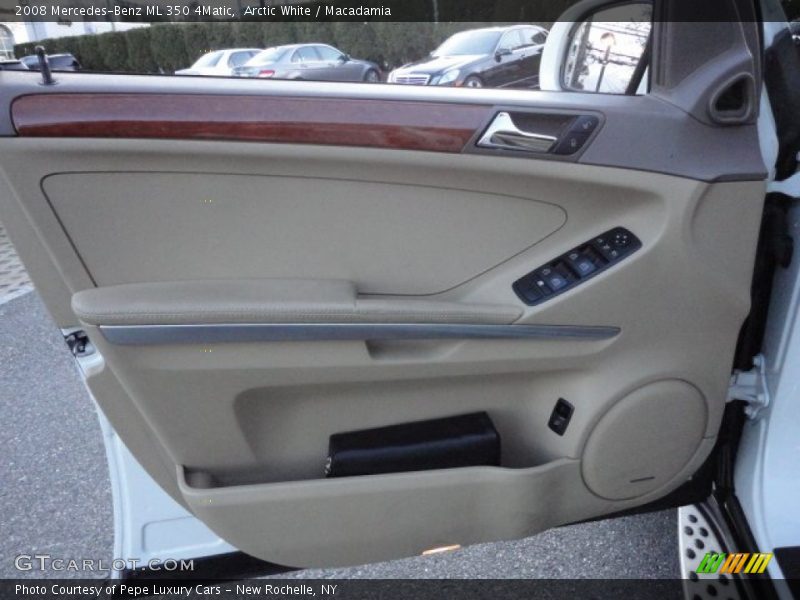 Arctic White / Macadamia 2008 Mercedes-Benz ML 350 4Matic