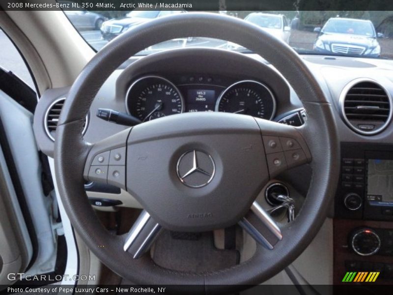 Arctic White / Macadamia 2008 Mercedes-Benz ML 350 4Matic