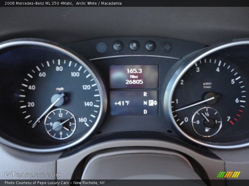 Arctic White / Macadamia 2008 Mercedes-Benz ML 350 4Matic