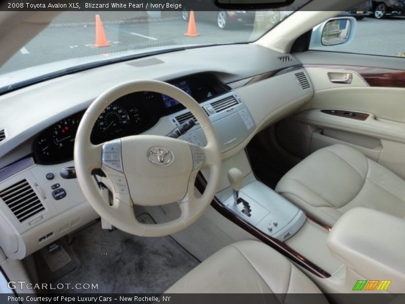 Blizzard White Pearl / Ivory Beige 2008 Toyota Avalon XLS