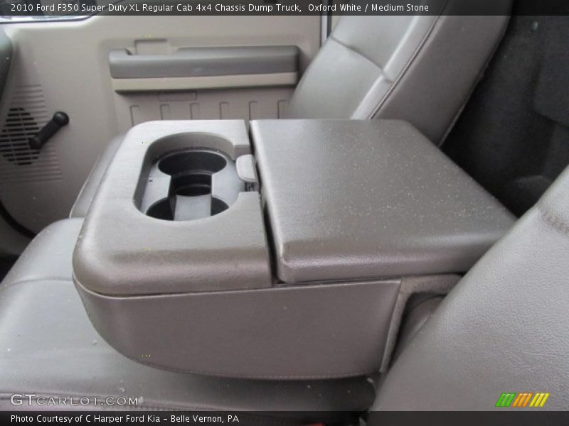 Oxford White / Medium Stone 2010 Ford F350 Super Duty XL Regular Cab 4x4 Chassis Dump Truck