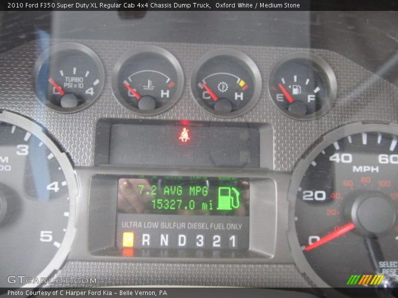 Oxford White / Medium Stone 2010 Ford F350 Super Duty XL Regular Cab 4x4 Chassis Dump Truck