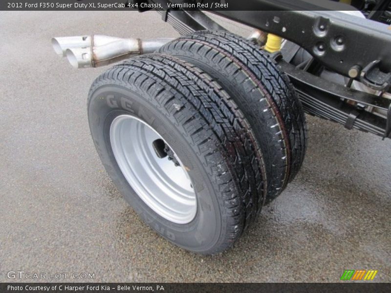 Vermillion Red / Steel 2012 Ford F350 Super Duty XL SuperCab 4x4 Chassis
