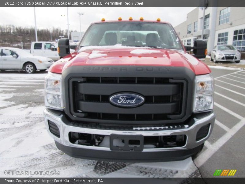  2012 F350 Super Duty XL SuperCab 4x4 Chassis Vermillion Red