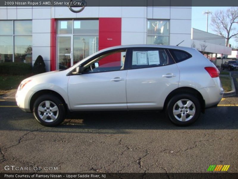 Silver Ice / Gray 2009 Nissan Rogue S AWD