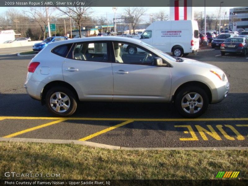 Silver Ice / Gray 2009 Nissan Rogue S AWD