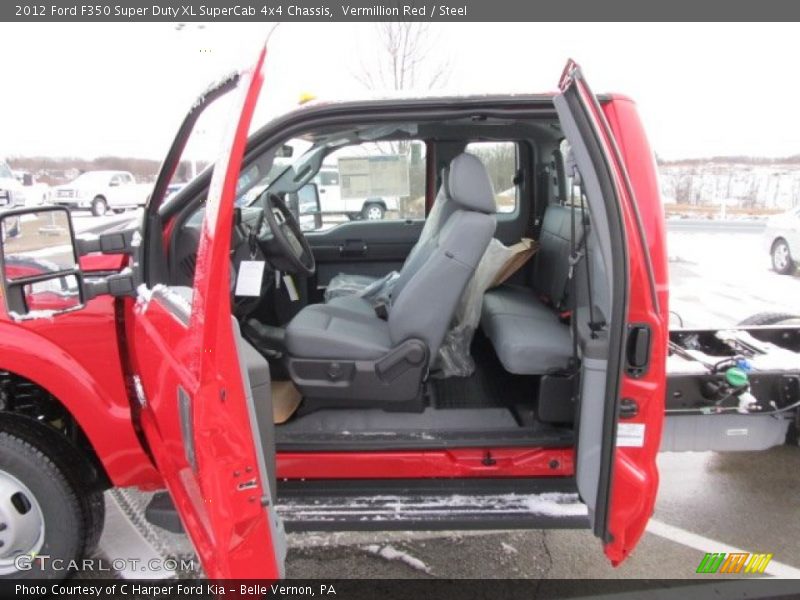  2012 F350 Super Duty XL SuperCab 4x4 Chassis Steel Interior