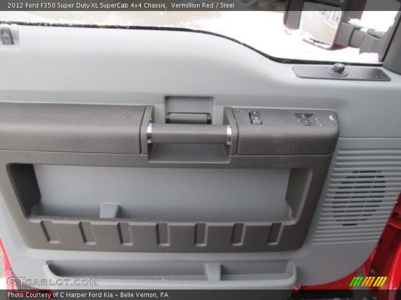 Vermillion Red / Steel 2012 Ford F350 Super Duty XL SuperCab 4x4 Chassis