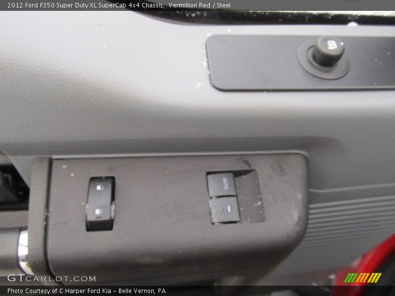 Vermillion Red / Steel 2012 Ford F350 Super Duty XL SuperCab 4x4 Chassis