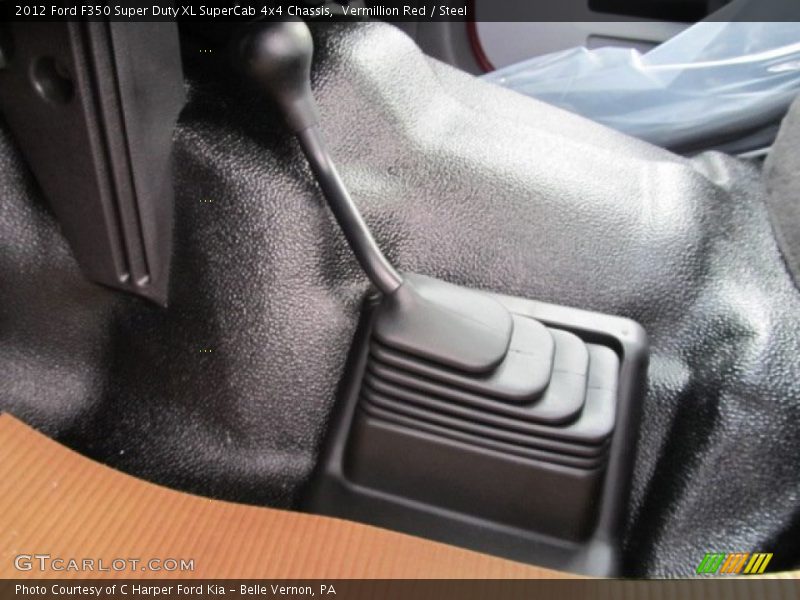 Vermillion Red / Steel 2012 Ford F350 Super Duty XL SuperCab 4x4 Chassis
