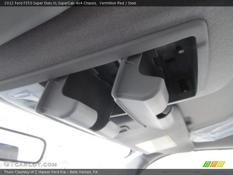 Vermillion Red / Steel 2012 Ford F350 Super Duty XL SuperCab 4x4 Chassis