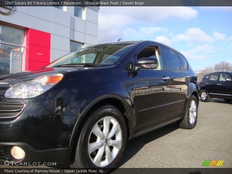 Obsidian Black Pearl / Desert Beige 2007 Subaru B9 Tribeca Limited 7 Passenger