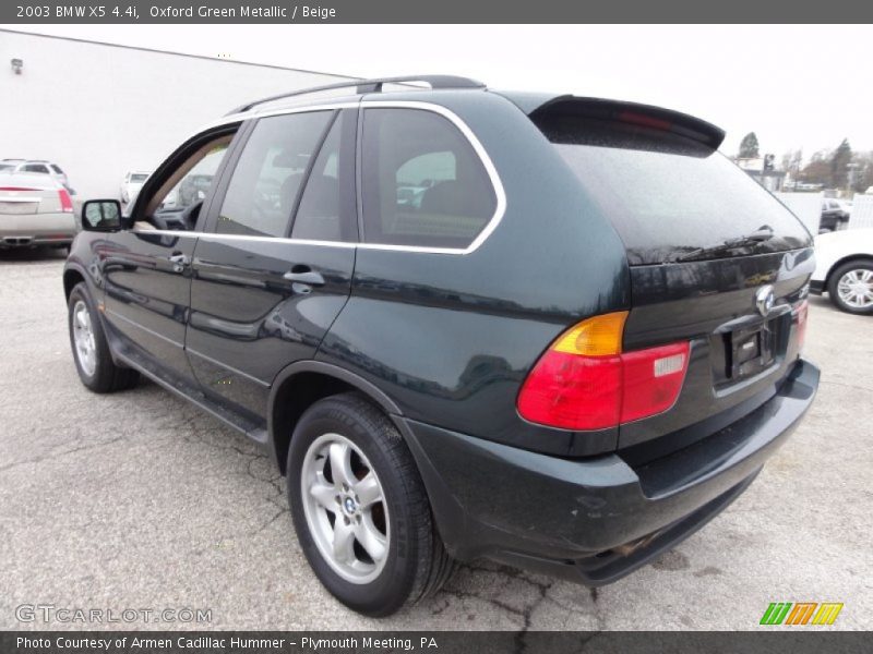 Oxford Green Metallic / Beige 2003 BMW X5 4.4i