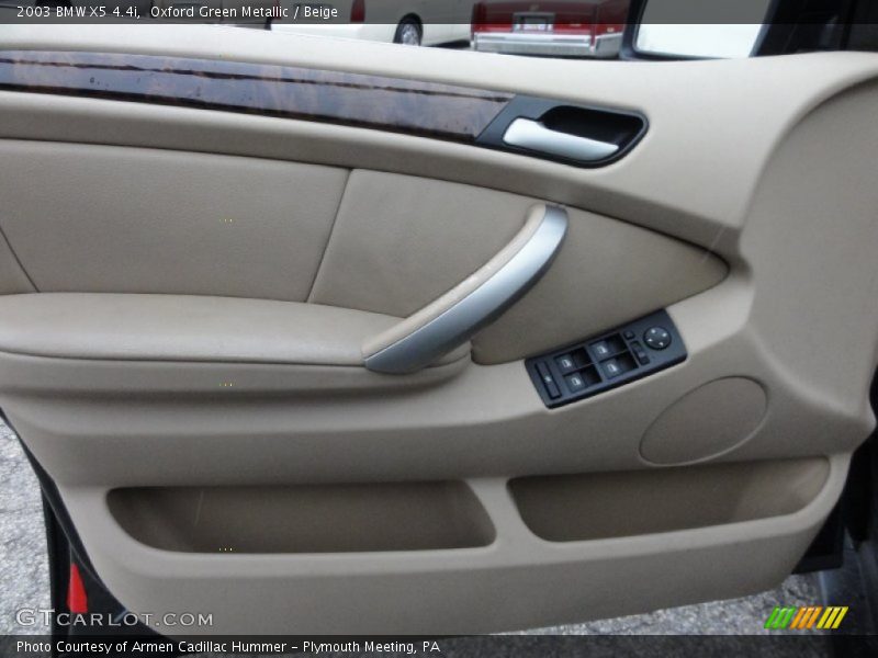 Oxford Green Metallic / Beige 2003 BMW X5 4.4i