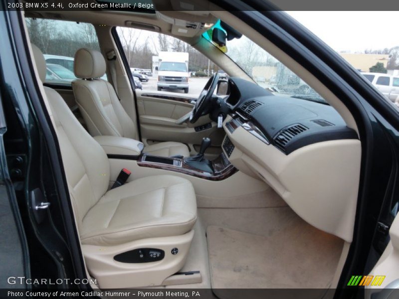 Oxford Green Metallic / Beige 2003 BMW X5 4.4i