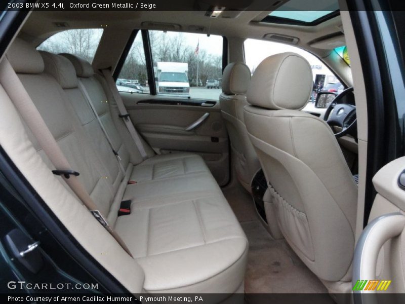 Oxford Green Metallic / Beige 2003 BMW X5 4.4i
