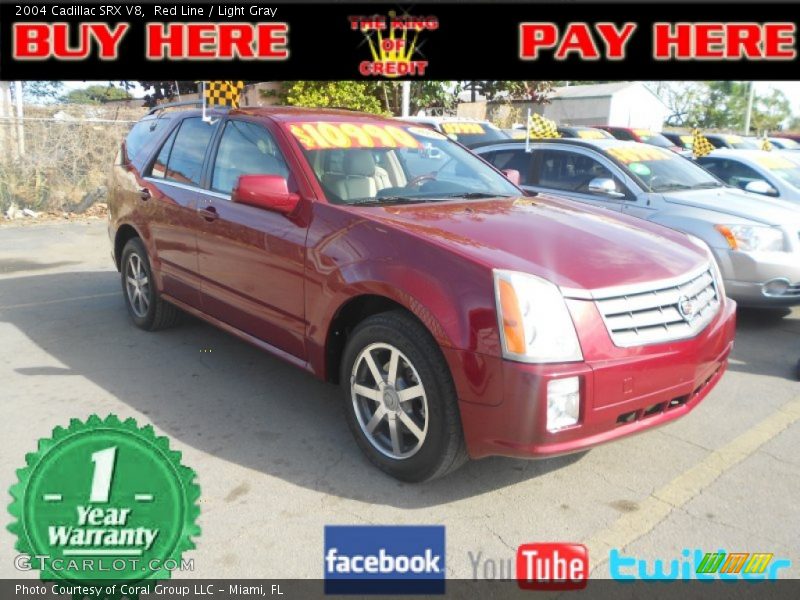 Red Line / Light Gray 2004 Cadillac SRX V8