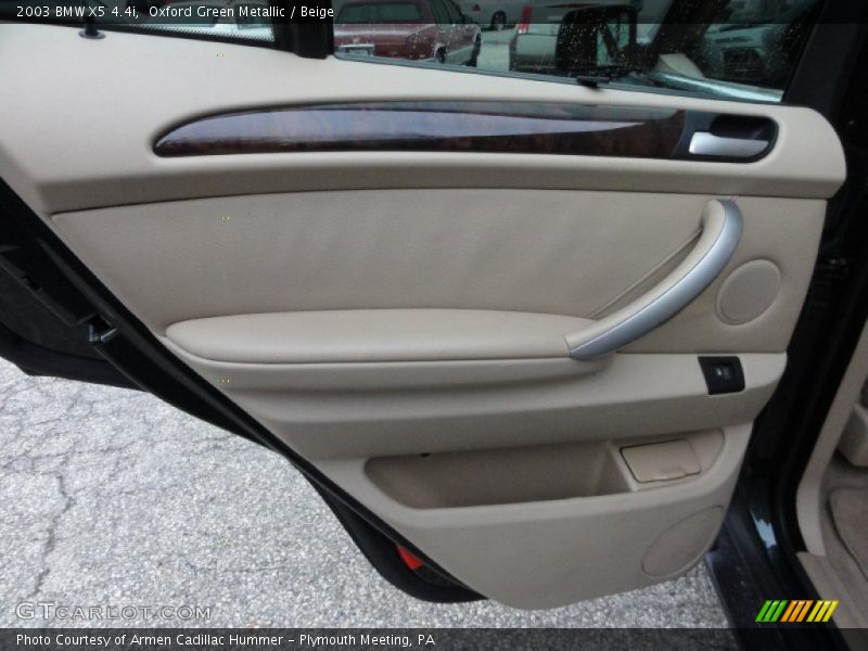 Oxford Green Metallic / Beige 2003 BMW X5 4.4i