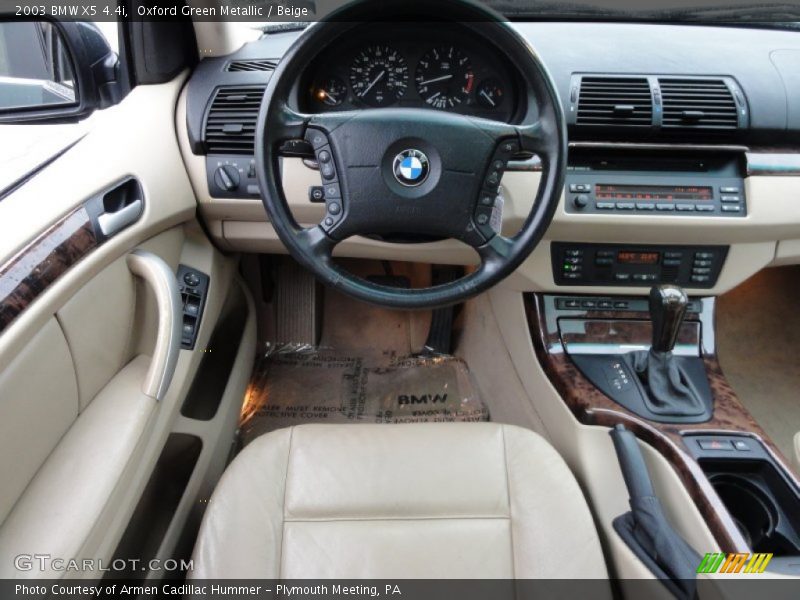 Oxford Green Metallic / Beige 2003 BMW X5 4.4i