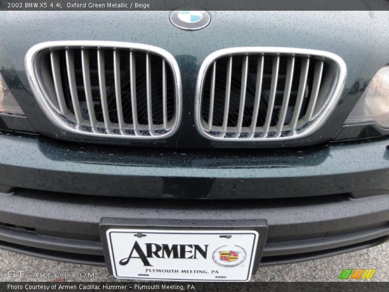 Oxford Green Metallic / Beige 2003 BMW X5 4.4i