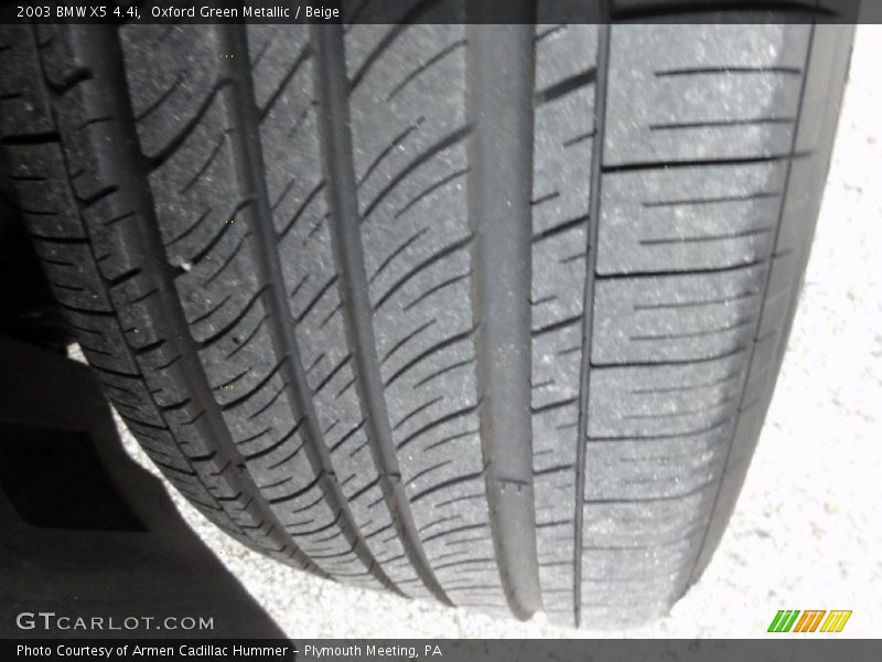 Oxford Green Metallic / Beige 2003 BMW X5 4.4i
