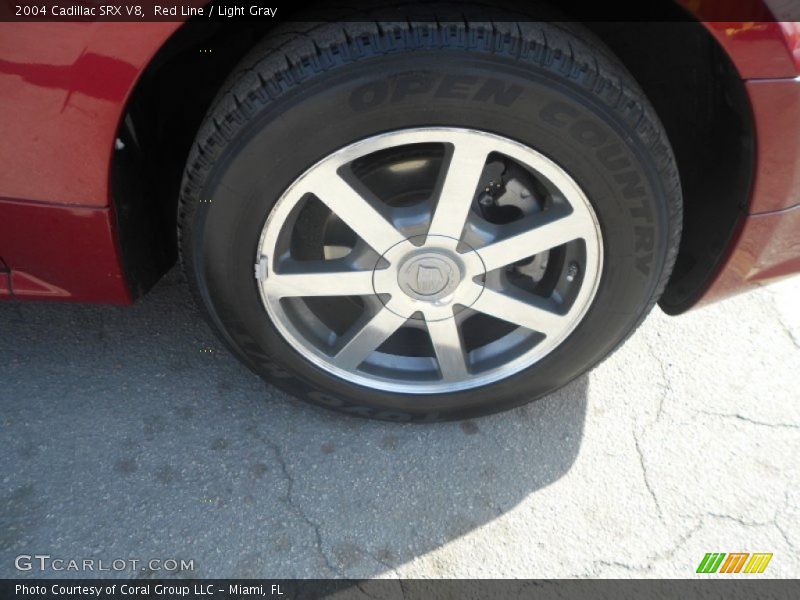 Red Line / Light Gray 2004 Cadillac SRX V8