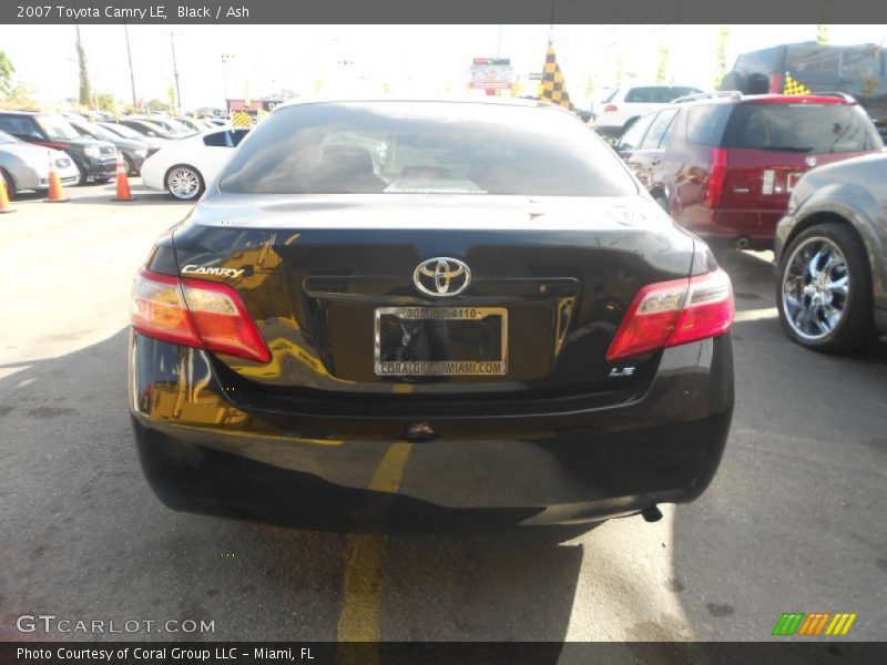 Black / Ash 2007 Toyota Camry LE