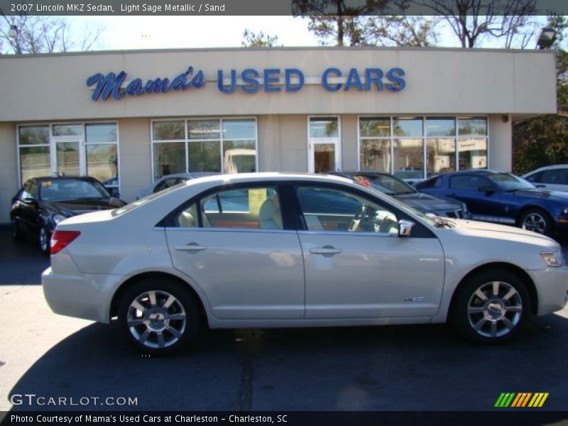 Light Sage Metallic / Sand 2007 Lincoln MKZ Sedan