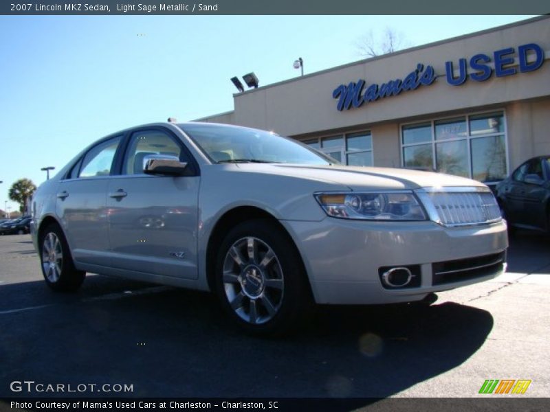 Light Sage Metallic / Sand 2007 Lincoln MKZ Sedan