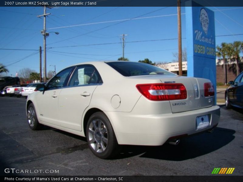 Light Sage Metallic / Sand 2007 Lincoln MKZ Sedan